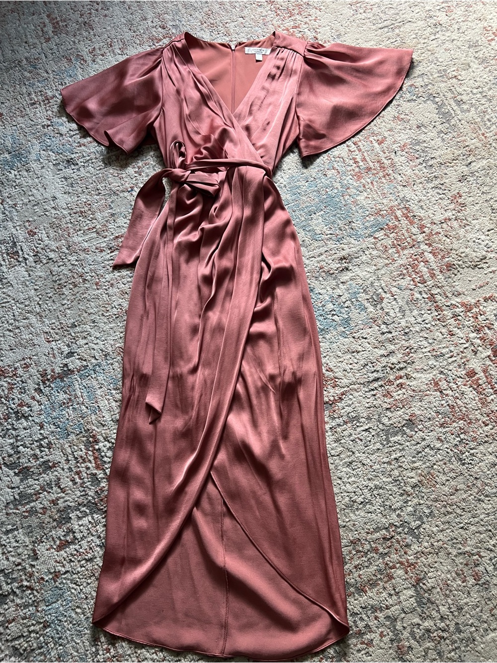 Ever New Dusty Rose Wrap Maxi Dress